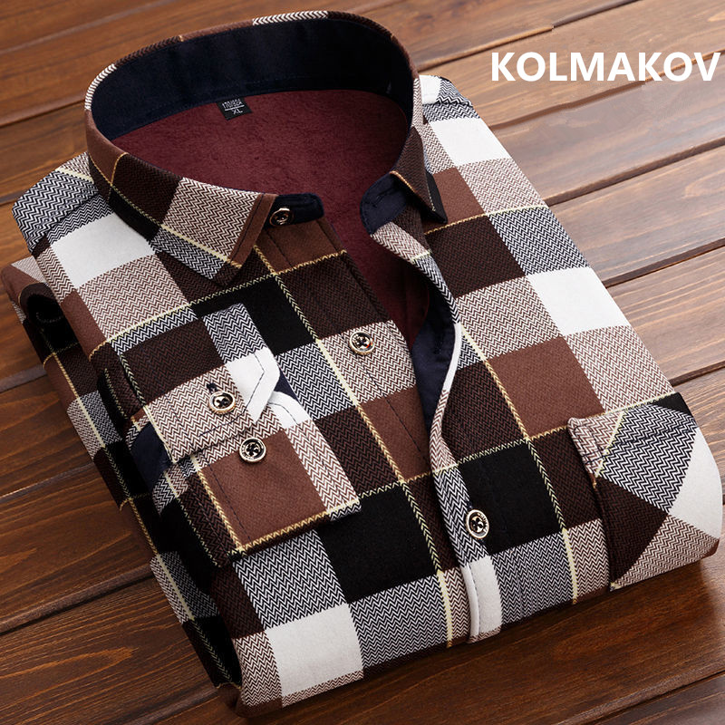 Flannel Shirt Lined - 2026 kış erkek moda akıllı rahat