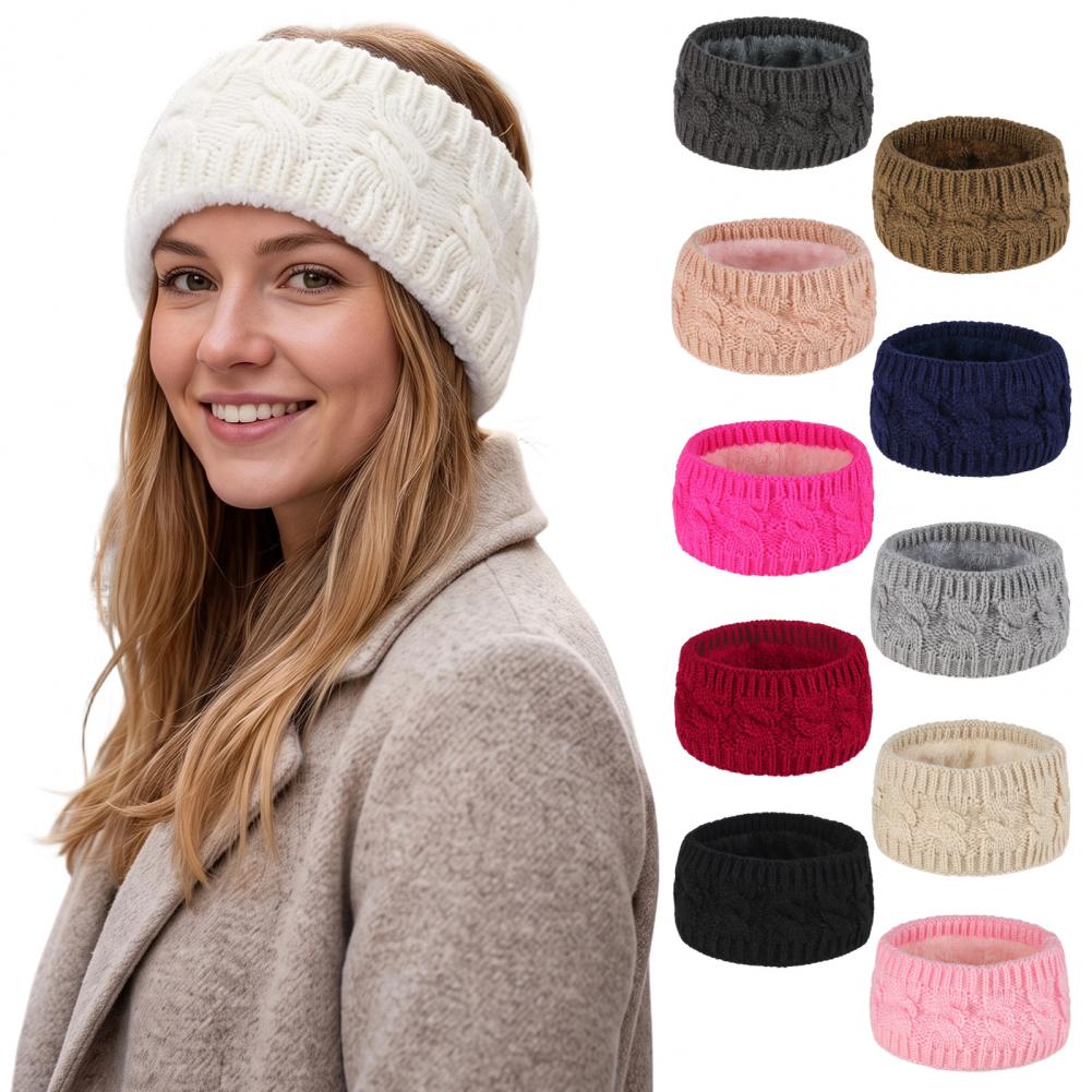 Fleece Ear Warmer Band - Kadınlar için Kışlık Kulak Isıtıcıları, Kadınlar
